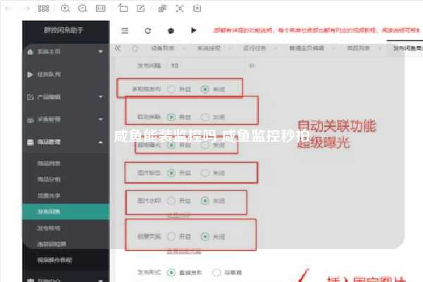咸鱼能装监控吗 咸鱼监控秒拍